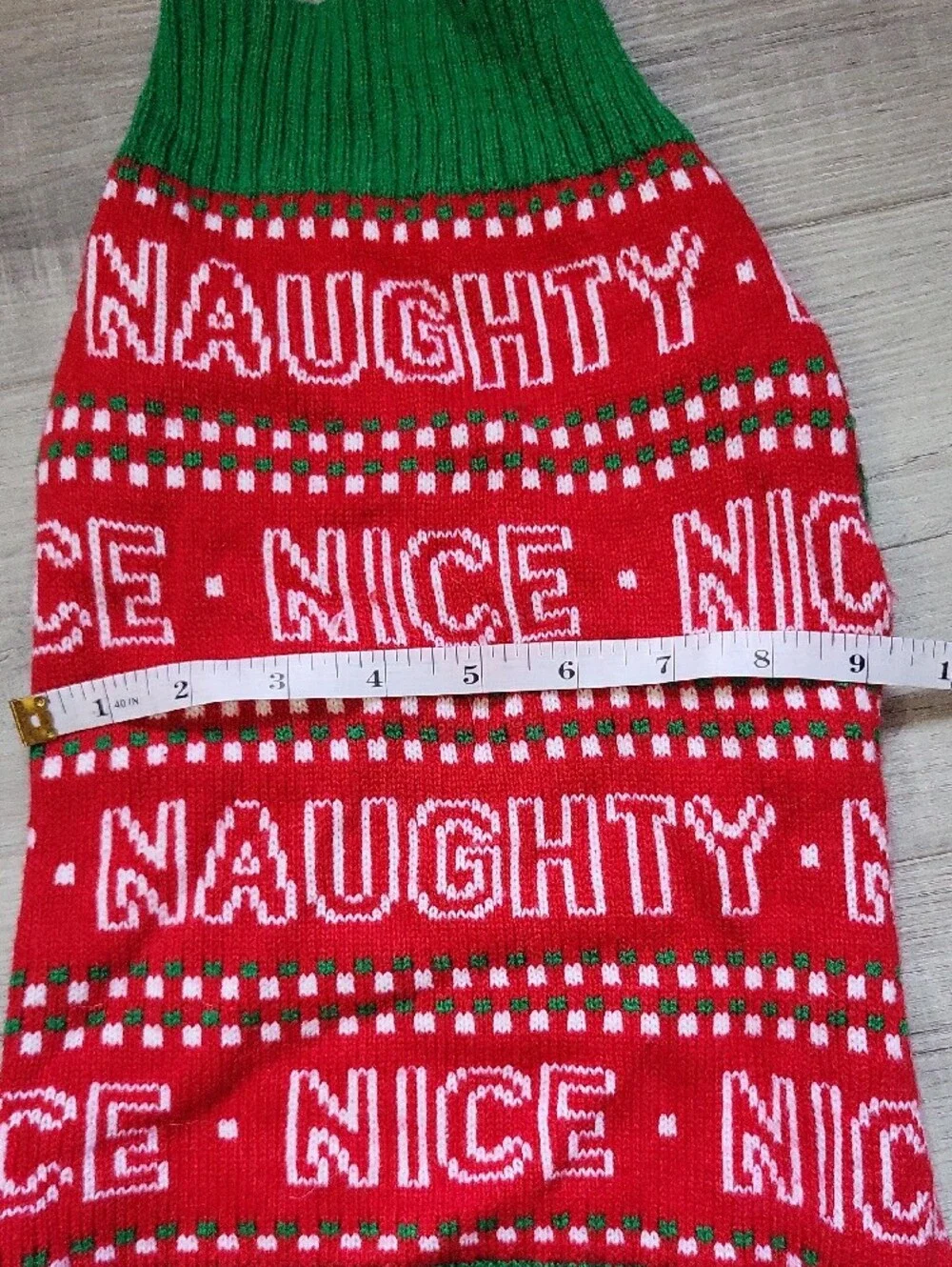 Pet Red & Green 'Naughty Nice' Holiday Sweater